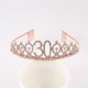 thumbnail image 2 of Tiara de cumpleaños de oro rosa para mujer, corona, diadema, decoración para cumpleaños número 30, 40, 50, 60, 70 y 80., 2 of 4