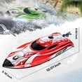 thumbnail image 5 of RC Boat BEZGAR TX126 rojo para niños y adultos con batería de 700 mAh, 5 of 5