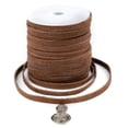 thumbnail image 3 of The Bead Chest 6.0mm Brown Flat Suede Leather Cord (75ft), 3 of 4