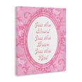 thumbnail image 2 of Stupell Industries Shabby Chic Smart Brave & Kind Ornate Pink Canvas Art, 16 x 20, by Lil' Rue, 2 of 8