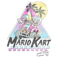 thumbnail image 2 of Men's Nintendo Mario and Luigi Retro Beach Race  Baseball Graphic Tee White/Black X Large, 2 of 4