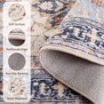 thumbnail image 6 of Jolicasa Area Rugs 6'x9', Washable Rug Non-Slip Soft Low Pile Vintage Distress Floral Rug for Living Room Bedroom Dining Room Office Decor, Beige Navy Orange, 6 of 11