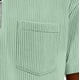 thumbnail image 4 of Blusa y camisa de manga corta con cuello vuelto para hombre, color liso, informal, con solapa, cierre de cremallera en un cuarto y bolsillo en el pecho, camisa de manga corta con solapa, tops para hom, 4 of 4