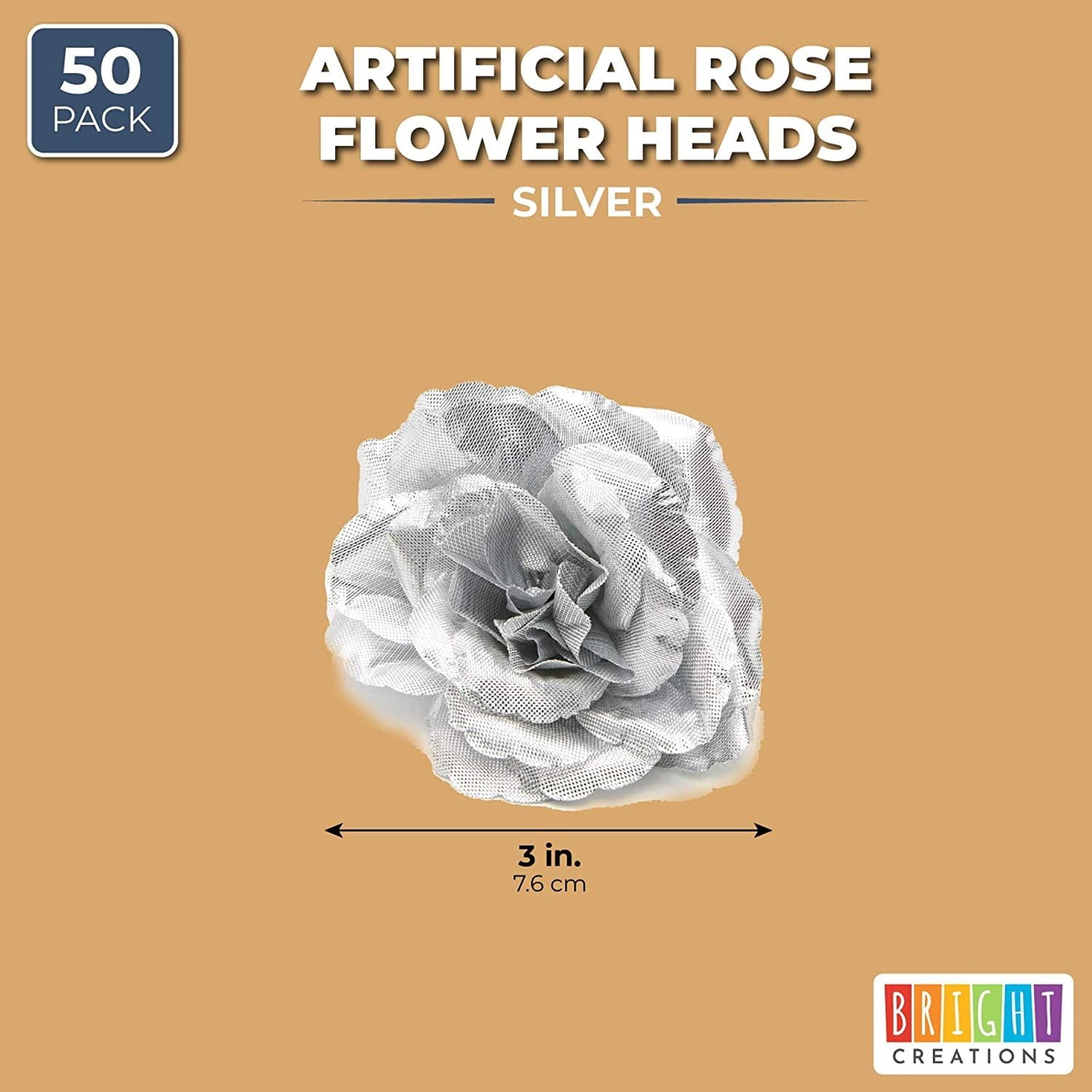Silver best sale artificial roses