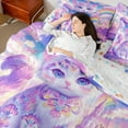 thumbnail image 4 of Erosebridal Tribal Animal Bedding Full Size, Pet Cat Kitten Bedding Sets Full Size, Fairy Tale Reversible Bed Set, Super Cozy Bedroom Decor, 7-Piece, 4 of 6
