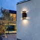 thumbnail image 2 of Lámpara de pared para exteriores con luz LED arriba y abajo, moderna y sencilla, lámpara de pared cuadrada de doble cabezal, lámpara de pared para patio, lámpara de pared para alero exterior, 2 of 3