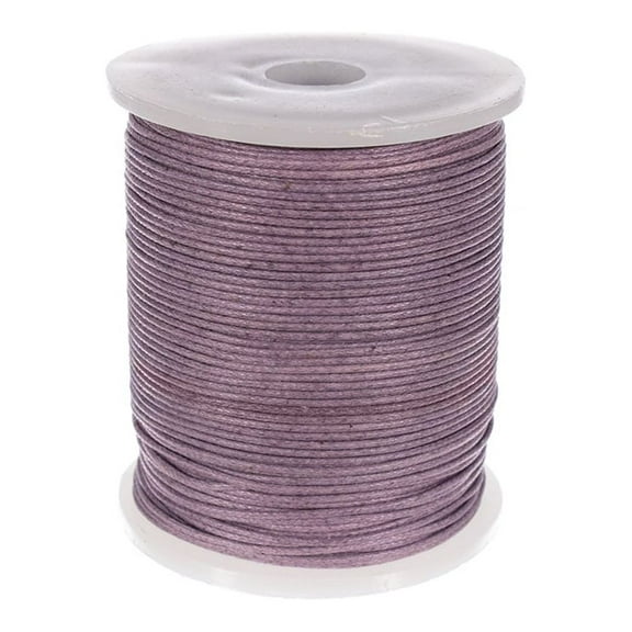 Craft County Waxed Cotton Cord - 1mm / 2mm Macramé Thread 109 Yards / 100 Meter – Variety of Colors