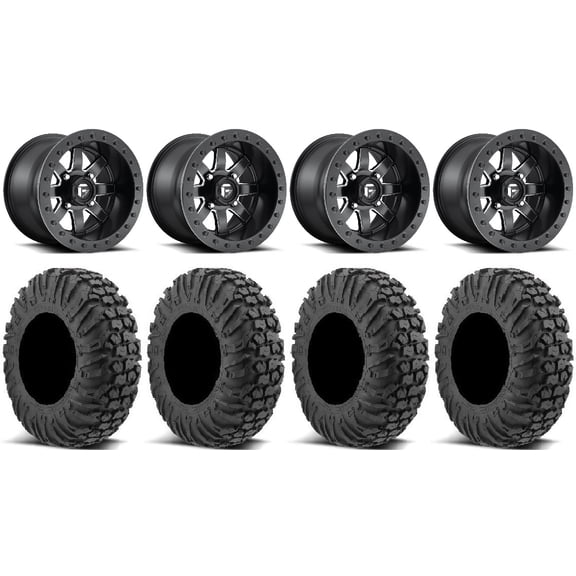Fuel Maverick Beadlock 14" Wheels 32" MotoVator Tires Polaris RZR XP 1000 / PRO XP / Ranger XP 900/1000