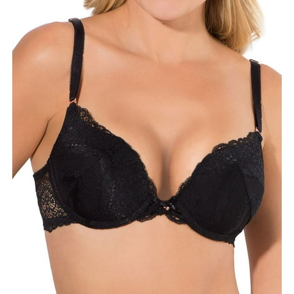 Women's Smart and Sexy SA1170A Perfect Push Up Bra (Black Hue 32A)