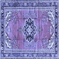 thumbnail image 1 of Ahgly Company Machine Washable Indoor Square Persian Blue Traditional Area Rugs, 3' Square, 1 of 4