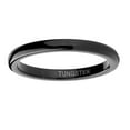 thumbnail image 3 of Metal Masters Tungsten Carbide Black Mens Wedding Band Ring 2mm, 3 of 7