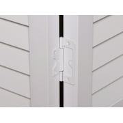 Seabrooke Louvered PVC Bifold Door fits 24w x 80h White
