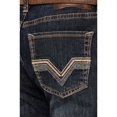 thumbnail image 3 of Rock & Roll Denim Men's And Dark Wash Double Barrel Reflex Bootcut Stretch Jeans Dark Wash 34W x 32L  US, 3 of 3