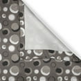 thumbnail image 6 of Ambesonne Taupe Valance & Curtain, Dots Brushstrokes Grunge, 55"x30", Black White Taupe, 6 of 6