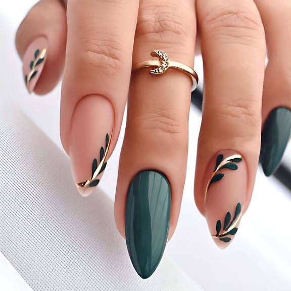 RAGUPEL Press On Nails French Tip, Short Almond Nail Tips, Cute Summer Nails, Clear Press On Nails