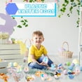 thumbnail image 5 of 12 Pack Fillable Plastic Easter Eggs, 5.5 Inch Large Clear Transparent for Easter Egg Hunt, Party Favors and Decorations, 5 of 6