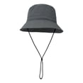 thumbnail image 4 of FNGZ 1* Fisherman's Hat, Dark Gray Bucket Hats, Women's Fisherman Hat Outdoor Sun Hat Spring Summer Solid Color Beach Sunscreen Basin Hat Hat Woman, 4 of 6