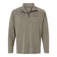 thumbnail image 4 of HUK H1200715 Men's Airweight Heather Quarter-Zip Pullover-Heather Moss-3XL, 4 of 6