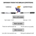 thumbnail image 2 of VEESA Basic Permanent Markers Fine Tip, 75 Pack Black Permanent Marker Pens, Waterproof, Fade-Resistant, Quick Drying, for Office School Home, 2 of 4