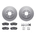 thumbnail image 3 of KarParts360 For Nissan Sentra 2000-2006 Rotors And Brake Pads Front | Cast Iron | Vented | Ceramic Pads | Performance/Racing Driving Style | Plain Rotor Style | 5 Lugs, 3 of 4
