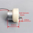 thumbnail image 5 of Small DC Gear Motor 3-9V Mini Worm Gear Motor Slow Low Speed 9-32RPM DIY 50mA, 5 of 7