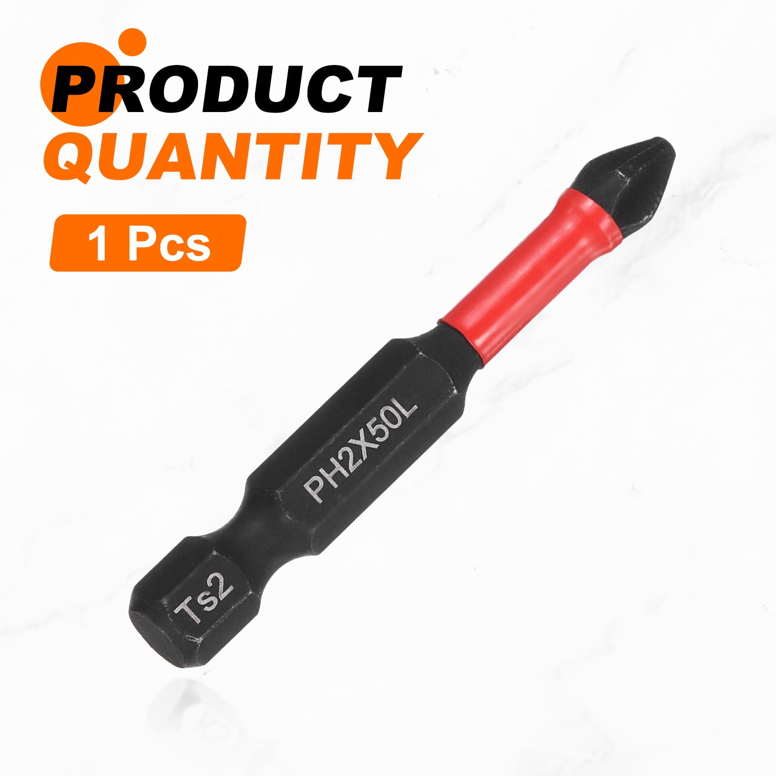 Impact Phillips Screwdriver Bit PH2 (#2) Anti Slip Tip 1/4
