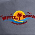 thumbnail image 2 of CafePress - Myrtle Beach SC Waves Design Cap - Adjustable 100% Brushed Unisex Casual Cotton Baseball Cap, Beige, 1, 2 of 2