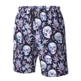 thumbnail image 4 of Pofeuu Skull flower crystal Prin Men's Swim Trunks Quick Dry Bathing Suit Swimming Board Shorts Mesh Lining Beach Swimwear-XX-Large, 4 of 6