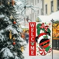 thumbnail image 5 of Welcome Christmas Mouse Santa Garden Flag 12x18 Inch Double Sided Xmas Peppermint Candy Wreath Garden Flag for Outside Winter Festive Holiday Yard Outdoor Decorative Burlap Yard Flag, 5 of 6