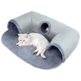 thumbnail image 1 of Foldable Cat Tunnel, UShaped Cat Cave with Washable Bed, Plush Ball, 1 of 5