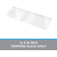 thumbnail image 3 of SSWBasics Tempered Glass Shelf - 14" W x 36" L x 3/16" - Set of 2, 3 of 7