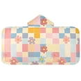 thumbnail image 5 of Yayeee Kids Hooded Towels Toddler Soft Absorbent Beach Bathing Wrap 50" x 23.5", Pink Floral, 5 of 5