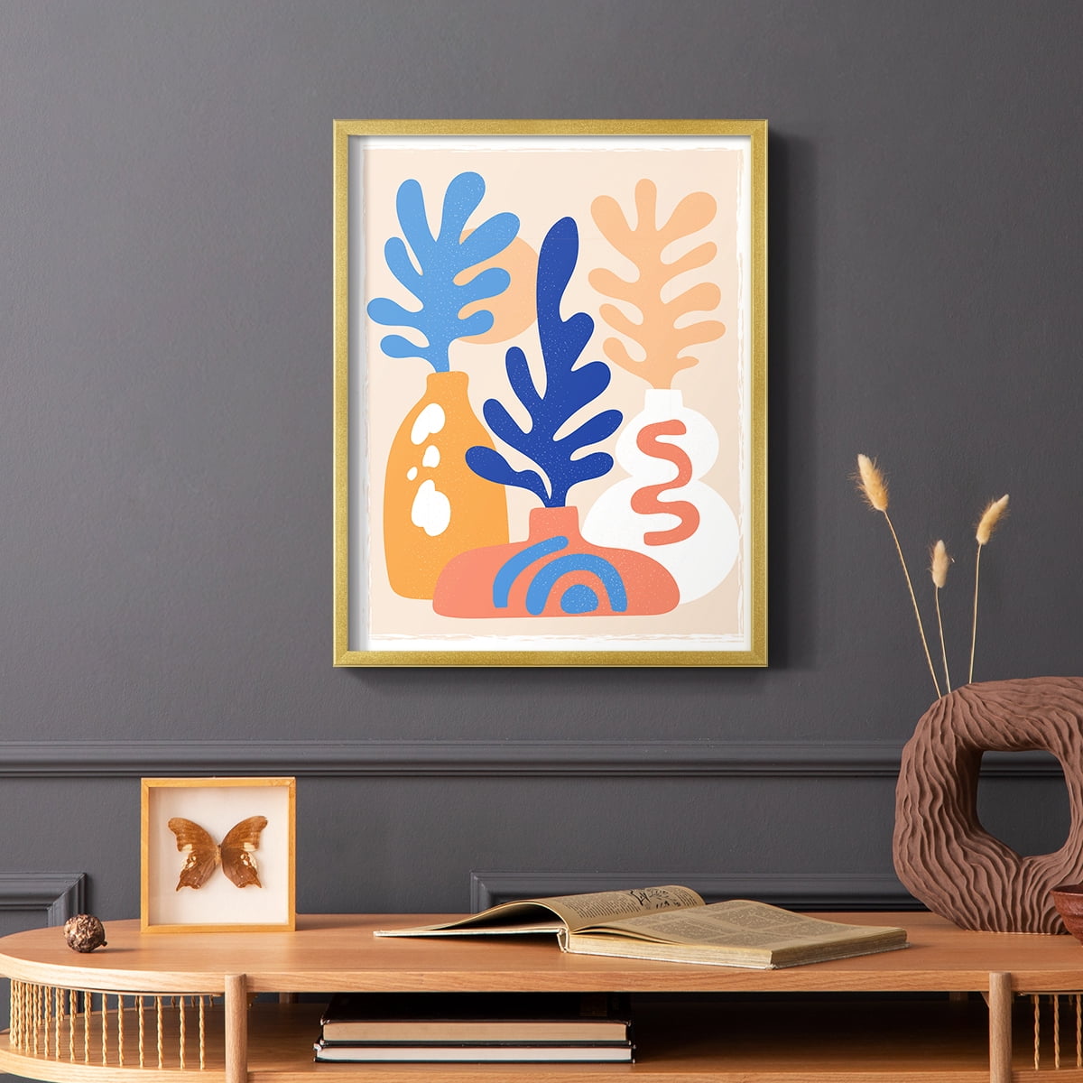 Matisse CCCLXI in Gold Solid Wood 8 x 10 Framed Print