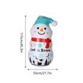 thumbnail image 3 of Vikakiooze Christmas Gifts 45 Inch Inflatable Snowman Tumbler Inflatable Christmas Snowman Christmas Tumbler Decoration, 3 of 9