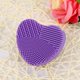thumbnail image 4 of Limpiador de brochas cosméticas, alfombrilla de limpieza de brochas de maquillaje, forma de corazón para limpieza de nias, brochas de maquillaje para mujeres LHCER  Descripción de la referencia, 4 of 8