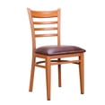 thumbnail image 2 of Riverbay Furniture Steel Brown Side Chair Rectangular Upholstered 18"W x 18"D x 34"H Assembled, 2 of 11