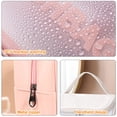 thumbnail image 3 of Bolso que se lava cosmético, esmerilado translúcido de gran capacidad, hecho del PVC y de la PU, 3 of 5