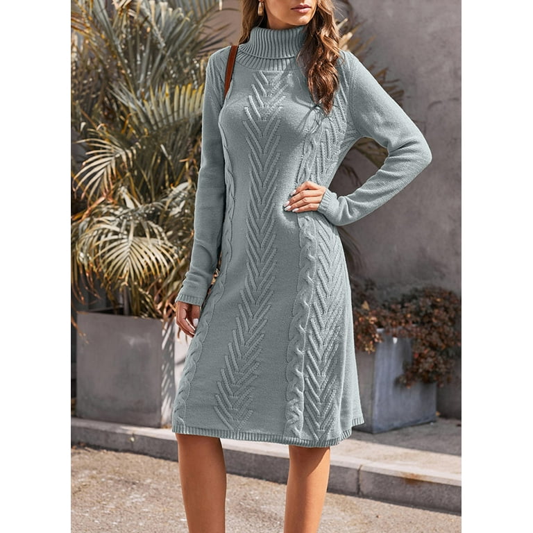 Knee length hotsell turtleneck dress
