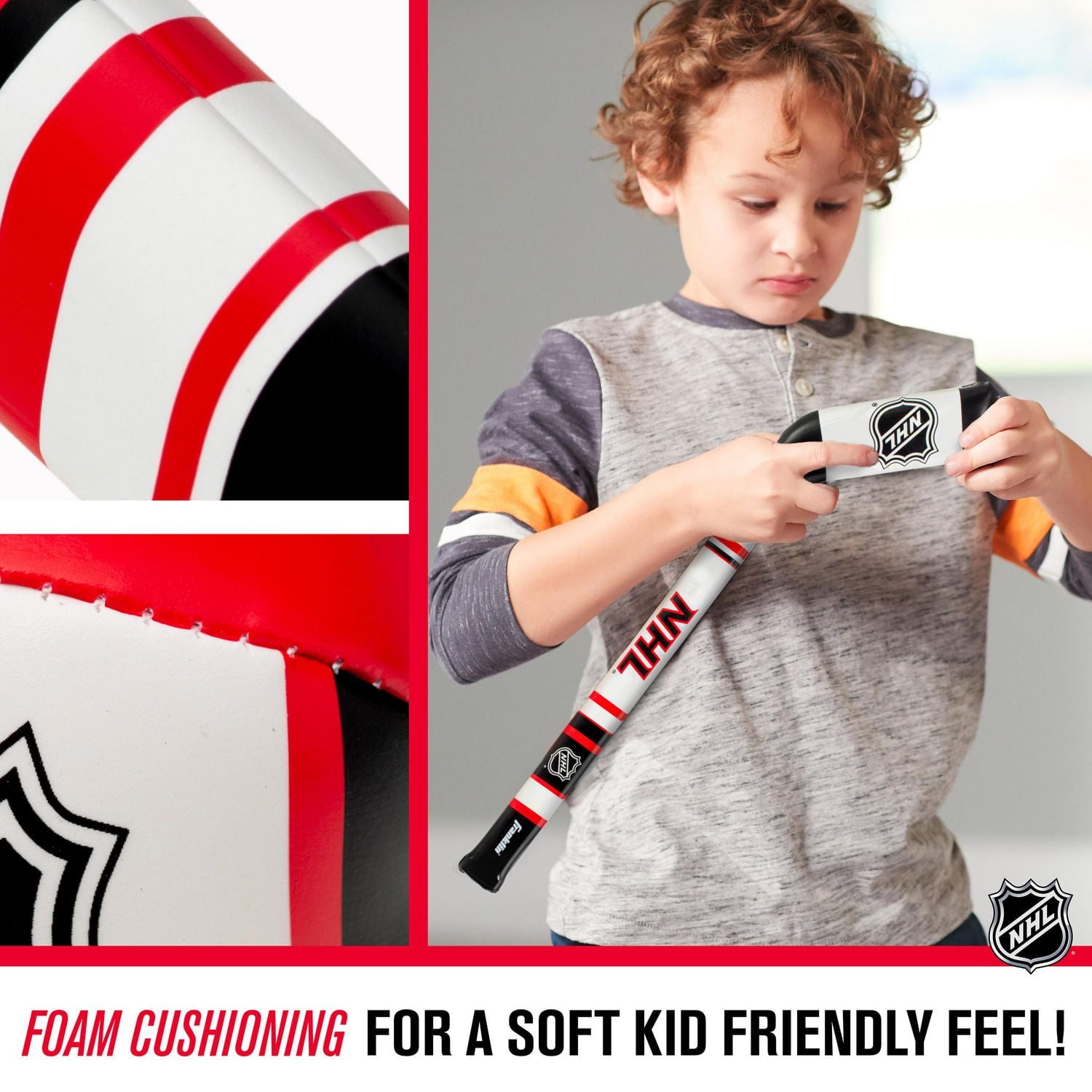 Ensemble de mini bâtons de hockey souples pour enfants de la NHL Ensemble de bâtons de la NHL