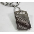 thumbnail image 3 of DAD, MOM, SISTER, BROTHER MESSAGE SPECIAL NECKLACE POEM DOG TAG STAINLESS STEEL, 3 of 3