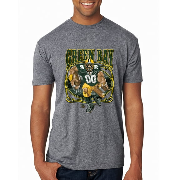 Wild Bobby, Green Bay Fan | GB Fantasy Football ,Sports, Men Premium Tri Blend Tee, Premium Heather, Small