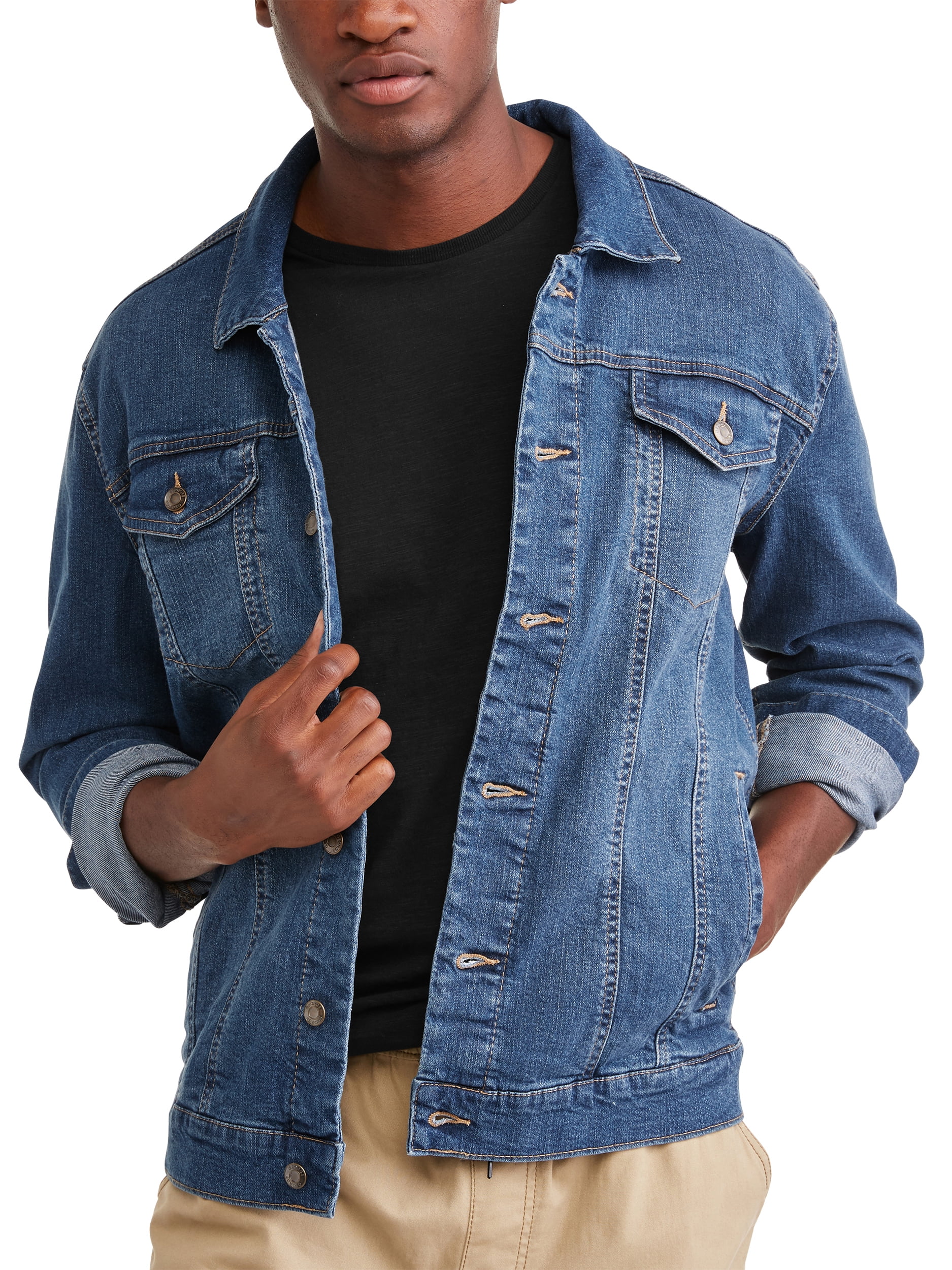 walmart denim jacket men's