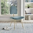 thumbnail image 5 of Modway Ponder Performance Velvet Dining Side Chair, Blue, 5 of 5
