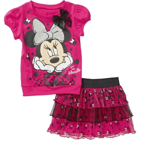 Minnie Mouse Toddler Girls' Bow Tee and Tutu Set