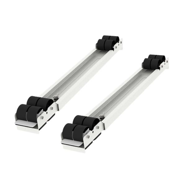 2Pcs Universals Washing Machine Rack Home Furniture Moving Roller Adjustable Length Base with Wheel Washer Dryer Stand