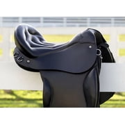 Premium Black Leather English Saddle – Deep Seat, Comfort Fit Design, Durable Craftsmanship for Training & Riding