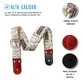 thumbnail image 3 of Correa para guitarra Strap o Tahali para guitarra acústica, bajo eléctrico, guitarra eléctrica Kidam  Yute timbres cafes, 3 of 4