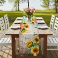thumbnail image 4 of Table Runners 72 Inches Long Dress Scarves, Sunflower Farmhouse Kitchen/Dining Table Runner, Coffee Tablerunners, Yellow Floral 14x72 Inch, 4 of 9