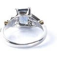 thumbnail image 3 of Square Crystal Ring Minimalist Noble Colorful Zircon Inlaid Wedding Promise Ring Women Glamour Transparent Ring Gift, 3 of 5