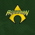 thumbnail image 5 of Aquaman Logo Mens Lined Mesh Shorts, Hunter Green, Medium, 5 of 6